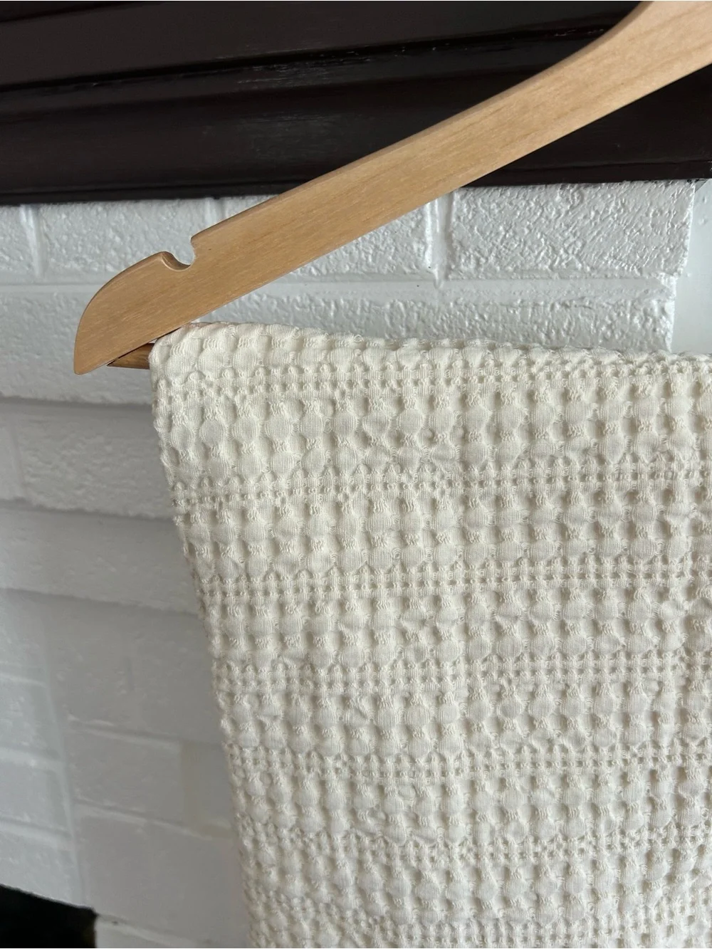 Pottery Barn Cream Waffle-Weave Accent Pillow Cover